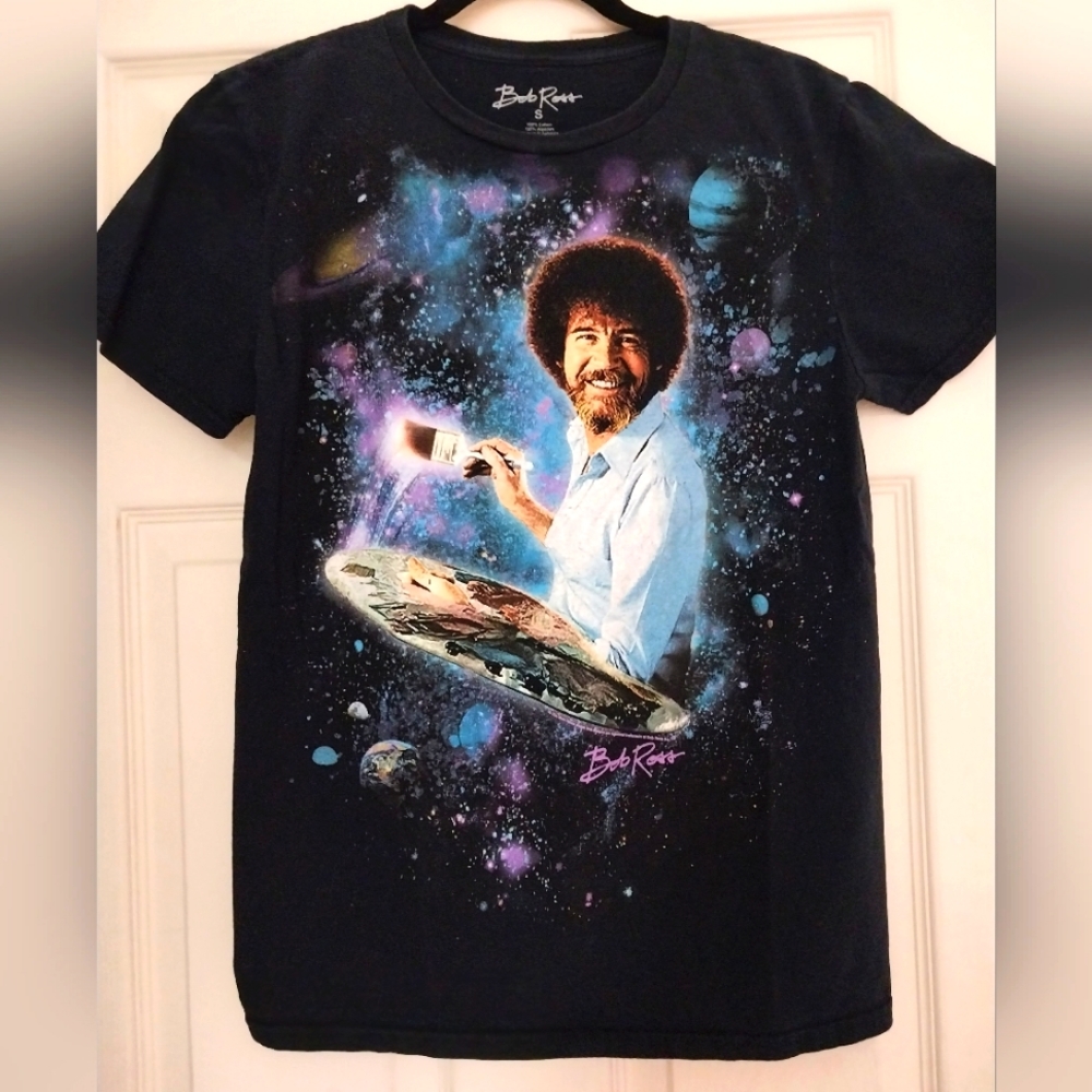 Bob Ross Graphic Tee Sz S